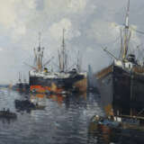 Maler des 20. Jahrhundert ''Hamburger Hafen'' - Foto 3