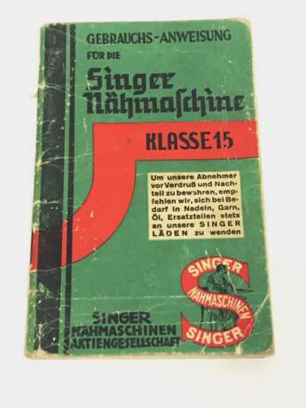 Singer Nähmaschine: Klasse 15. Nähmaschinen Fabrik Wittenberge. 1908. - Foto 9
