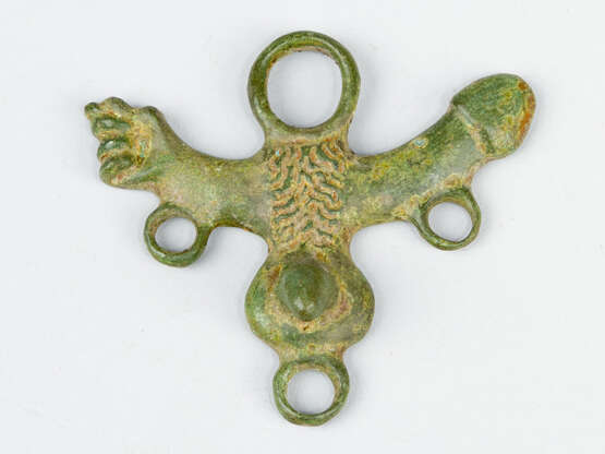 Erotic bronce amulet in ancient manner - photo 1