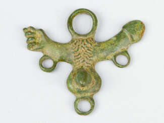 Erotische Bronze-Amulett in der antiken Weise