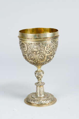 Augsburg silver beaker on round central feed and collumn - Foto 1