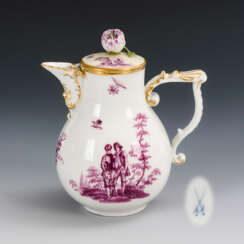 Baroque jug with purple painting