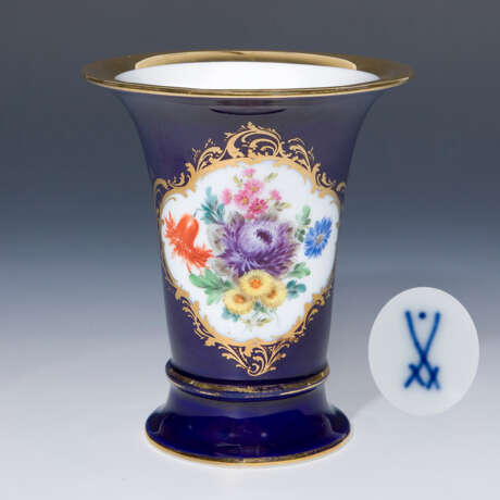 Kobaltfond-Vase - Foto 1