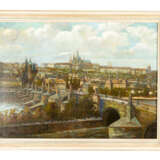Heinrich Tomec (1863-1928)Prague with few of the Charles Bridge and the Hradschin - photo 1