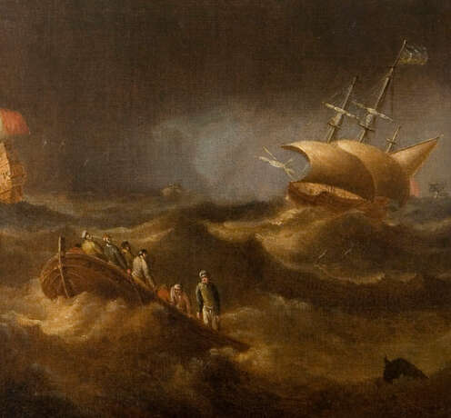 PEETERS, Bonaventura d.Ä. (1614 Antwerpen - 1652 Hoboken). Schiffe auf stürmischer See. - фото 3