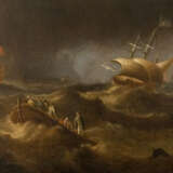 PEETERS, Bonaventura d.Ä. (1614 Antwerpen - 1652 Hoboken). Schiffe auf stürmischer See. - photo 3