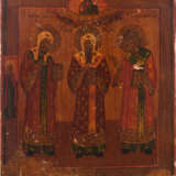 Ikone mit drei Heiligen. - Foto 1
