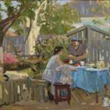 RUDNEV, Grigory Leontievich (* 1906 Volgograd). Rudnev: Nachmittag im Garten. - photo 1
