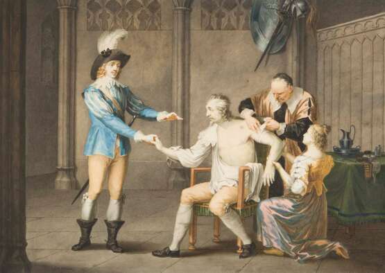 KEMAN, Georges Antoine (1765 Sélestat - 1830 Sélestat). Der Verwundete beim Arzt. - Foto 1
