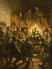 RÖCHLING, Carl (1855 Saarbrücken - 1920 Berlin). Röchling, Carl: Die Soldatenweihnacht.