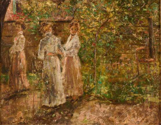 MORISOT, Berthe - Umkreis. Morisot, Berthe Umkreis: Damen im Garten. - Foto 1