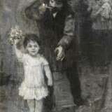 BERG, Joan Frans (1853 - 1935). Berg, Jean: Blumenkind mit Vater. - фото 1