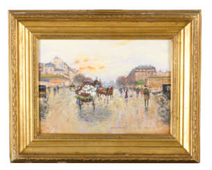 Georges Stein (1818-1890) paris street scene