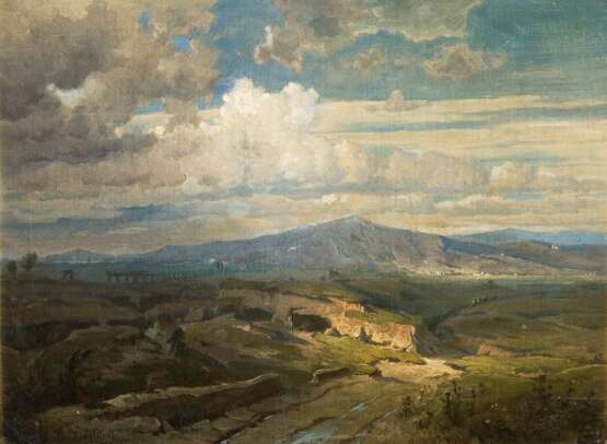 HARTUNG, Heinrich (1851 Koblenz - 1919 Koblenz). Monte Pellegrino bei Palermo. - фото 1