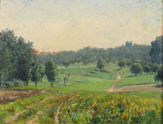 HAGEN, Theodor (1842 Düsseldorf - 1919 Weimar). Hagen, Theodor: Thüringer Landschaft.