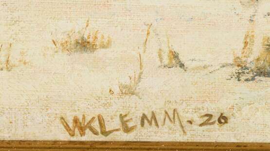 KLEMM, Walther (1883 Karlsbad - 1957 Stralsund). Klemm, Walter: Winterlandschaft mit spielenden Kindern. - Foto 3