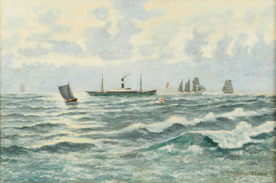 LEISNER, C.. 8766 Leisner, C.: Schiffe auf dem Meer. - photo 1