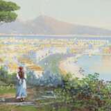 GIANNI, Gian (*1837). Gianni, Gian: Ansicht Neapel mit Vesuv. - Foto 1