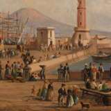 GIGANTE, Ercole (1815 Neapel - 1860 ebd.). Gigante, Ercole: Neapel mit Promenade und Blick zum Vesuv. - photo 2
