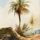 Orientmaler: Südliche Landschaft mit Palmen. - Foto 1