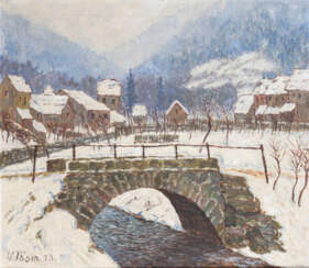 THOM, W.. Thom, W.: Winter im Gebirge.