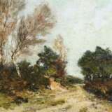 Französischer Impressionist: Weite Landschaft mit Wald und Heide. - Foto 2