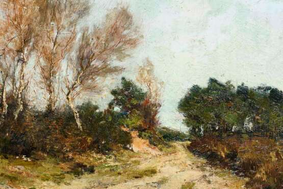 Französischer Impressionist: Weite Landschaft mit Wald und Heide. - photo 2