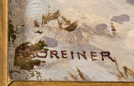 GREINER, Anton (1914 Bamberg - 2007). Greiner, Anton: Kapitaler Hirsch im Schnee. - Foto 2