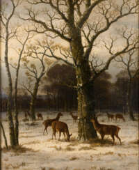 BIMMERMANN, Caesar (1821 Eupen - 1890 Düsseldorf). Bimmermann, Caesar: Winterlandschaft.