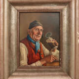 WALTER ROESSLER," Biertrinker", Öl auf Holz, gerahmt und signiert - фото 1