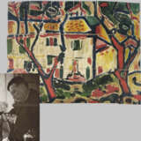 DERAIN, André, Umkreis (1880 Chatou - 1954 Garches). 5 Fotos, 1 Brief, 1 Gemälde-Fragment. - photo 1