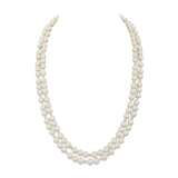 NO RESERVE ~ CULTURED PEARL AND DIAMOND NECKLACE - Foto 1