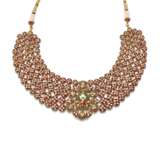 INDIAN DIAMOND AND ENAMEL NECKLACE AND EARRING SET - Foto 5