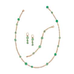 POMELLATO CHRYSOPRASE AND ROCK CRYSTAL 'CAPRI' SUITE