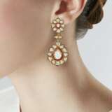 INDIAN DIAMOND AND ENAMEL NECKLACE AND EARRING SET - фото 10