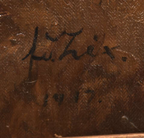 FERDINAND ZIX,"Bergbach", Öl auf Leinwand, gerahmt, signiert und datiert - фото 2