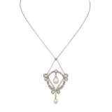 BELLE EPOQUE NATURAL PEARL AND DIAMOND NECKLACE - photo 1
