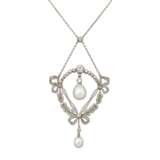 BELLE EPOQUE NATURAL PEARL AND DIAMOND NECKLACE - фото 2