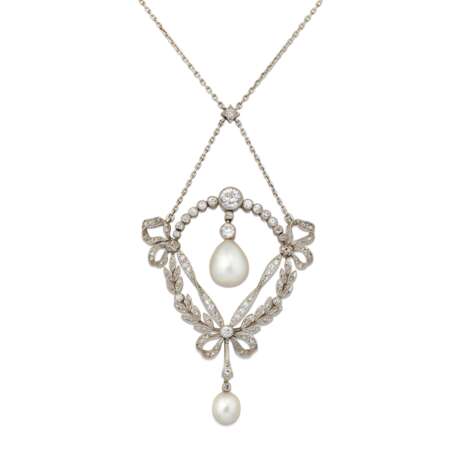 BELLE EPOQUE NATURAL PEARL AND DIAMOND NECKLACE - Foto 2