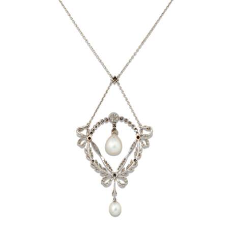 BELLE EPOQUE NATURAL PEARL AND DIAMOND NECKLACE - фото 4