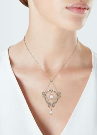 BELLE EPOQUE NATURAL PEARL AND DIAMOND NECKLACE - photo 5
