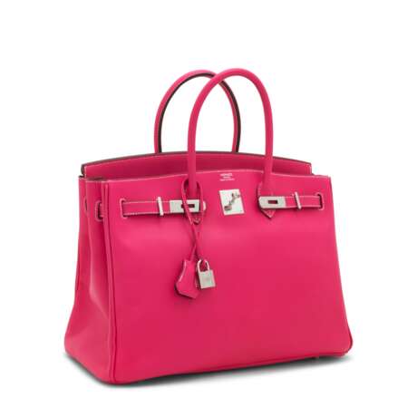 Hermes. A LIMITED EDITION ROSE TYRIEN EPSOM LEATHER CANDY COLLECTION BIRKIN 35 WITH PALLADIUM HARDWARE - фото 2