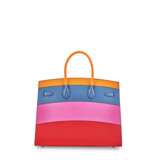 Hermes. A LIMITED EDITION ABRICOT, BLEU AGATE, MAGNOLIA & ROUGE CASAQUE EPSOM LEATHER SUNSET RAINBOW SELLIER BIRKIN 35 WITH PALLADIUM HARDWARE - Foto 3