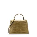 Hermes. A SHINY VERT JASMINE ALLIGATOR SELLIER KELLY 28 WITH GOLD HARDWARE - фото 3