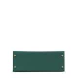A MALACHITE EPSOM LEATHER SELLIER KELLY 28 WITH GOLD HARDWARE - photo 4