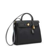 Hermes. A BLACK HUNTER LEATHER & CANVAS HERBAG ZIP 31 WITH GOLD HARDWARE - фото 2