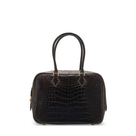 Hermes. A SHINY HAVANE ALLIGATOR PLUME 28 WITH GOLD HARDWARE - photo 1