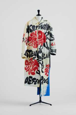 Marni. A ONE-OF-A-KIND, HAND-PAINTED "MARNIFESTO" LEATHER COAT, FEATURING WORDS INSPIRED BY JONAH HILL - фото 1