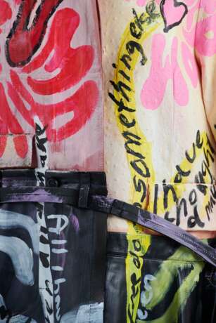 Marni. A ONE-OF-A-KIND, HAND-PAINTED "MARNIFESTO" LEATHER COAT, FEATURING WORDS INSPIRED BY MYKKI BLANCO - фото 5