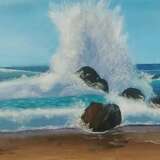 Painting “Sea wave, surf, seashore”, Canvas on the subframe, Oil, Contemporary art, Landscape painting, Ukraine, 2021 - photo 1